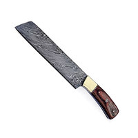 Ensemble de couteaux de cuisine en acier Damas haute performance, lames à motifs uniques, outil de découpe professionnel haut de gamme pour la cuisine et la pâtisserie