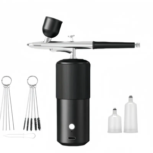 Kit de compresseur de pulvérisation d'airbrush rechargeable en ABS pour la décoration des ongles, le maquillage et la décoration de gâteaux - Product Image 2