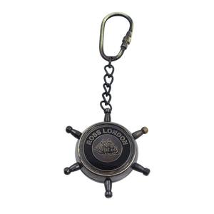 Porte-clés boussole en laiton antique, thème maritime vintage, avec boussole directionnelle fonctionnelle - Product Image 4