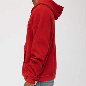 Men's Full-Zip Hoodie High-Quality Durable Hooded Jacket Perfect for Casual and <b>Athletic</b> 100% Cotton Unisex Solid Colors Sized - Product Image 3