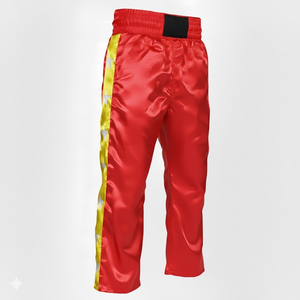 Pantalones de kickboxing para hombres y mujeres, pantalones de entrenamiento de artes marciales, para práctica, competición, entrenamiento activo, duraderos, ligeros - Product Image 2