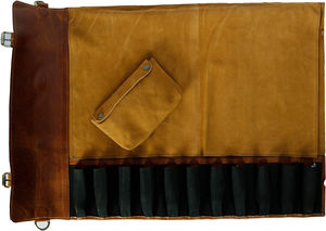 Bolsas de Cuero para Cuchillos Plegables Estilo Rollo, Construcción con Costuras Resistentes, Bolsas de Cuero para Cuchillos de Cocina Profesional - Product Image 6