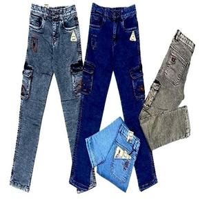 Salopette Hip-Hop en Denim Slub Lavé RFD pour Garçons – Robuste, Anti-Boulochage, Respirante, Tissu de Qualité Supérieure, Style Décontracté Moderne - Product Image 3
