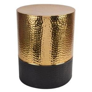 Bronze Handmade Hammered Drum Accent Side <b>Table</b> - Product Image 3