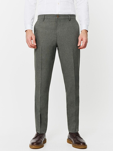 Pantalones de Vestir de Talla Grande para Hombre, con Cintura Alta, Hebilla Lateral y Tela Transpirable 100% Algodón - Product Image 3