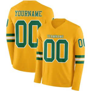Camiseta de Fútbol Personalizada para Hombre - Manga Larga, Spandex/Poliéster, Transpirable, Secado Rápido, Cuello en V, Personalizable con Nombre del Equipo, Logotipo y Posiciones - Product Image 6