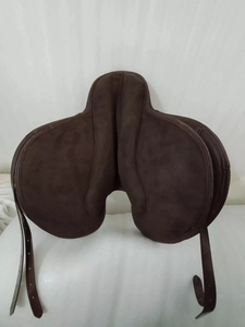 <b>Brown</b> & Black Racing Saddle Synthetic Customized Leather Equestrian Saddle Horse English Saddle Handmade Racing Saddle - Product Image 2