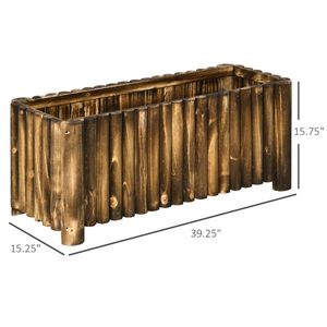 Pots et jardinières en bois élégants et durables pour la décoration intérieure/extérieure du jardin - Product Image 3