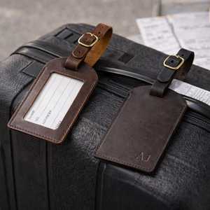 ป้ายแท็กกระเป๋าเดินทางหนังแท้ ป้ายปิดข้อมูลส่วนตัว ป้ายกระเป๋าเดินทางโลโก้สั่งทำ ป้ายกระเป๋าเดินทางหรูหรา สั่งซื้อจำนวนมาก LMP-0186 - Product Image 3