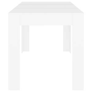 Tavolo da Pranzo Medio Semplice in Legno Ingegnerizzato Bianco - Product Image 4