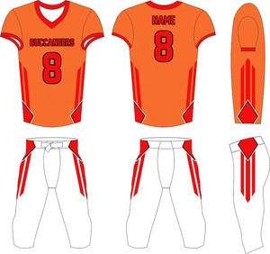 Camiseta de Fútbol Americano de Manga Corta con Estampado Digital Personalizado de Alta Calidad, 100% Poliéster, Protección UV - Product Image 6
