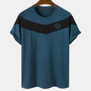 T-shirt pour homme Street Wear, respirant, écologique, en polyester/coton, logo personnalisé, manches courtes, coupe classique, haute qualité - Product Image 1