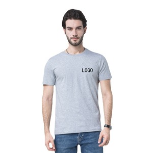 T-shirt à manches courtes pour homme, noir, à séchage rapide, col rond, coupe ample, sportif, couleur unie, logo imprimé sur le devant, tissu jersey décontracté - Product Image 6