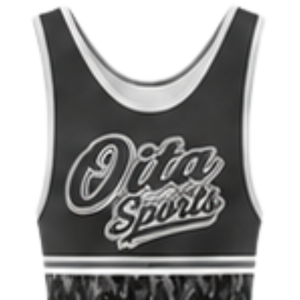 Singlet de Lucha Sublimado Negro y Gris para Hombre, Uniforme de Lucha Atlético Ligero de Poliéster, Ropa Deportiva para Entrenamiento y Alto Rendimiento - Product Image 4