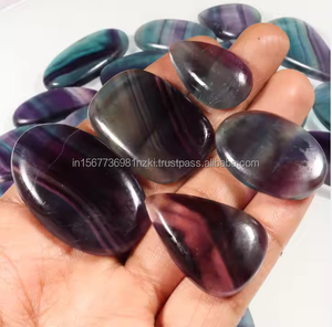 La joyería de cabujón de piedras preciosas de fluorita más vendida, hermosos colores de alta calidad y diseño único, colgante de cristal curativo - Product Image 5