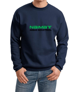 Sudadera de cuello redondo con detalles de costuras en contraste para hombre, conjunto de ropa deportiva informal de forro polar grueso de color liso. - Product Image 3