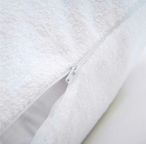 Housse de coussin blanche pour hôtel, taies d'oreiller décoratives, taies d'oreiller unies pour chambre d'hôtel - Product Image 2