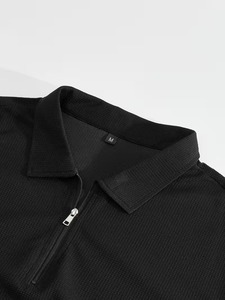 Men's Casual Polo Tracksuit Set Short Sleeve Zip Polo Shirt with Elastic Waist <b>Pants</b> Breathable Summer Sport Two Piece Outfit - Product Image 2