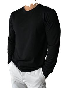 Sweat-shirt confortable pour homme 100% coton Couleurs unies décontractées Vente en gros OEM Exportation orientée Qualité Conception personnalisée - Product Image 4