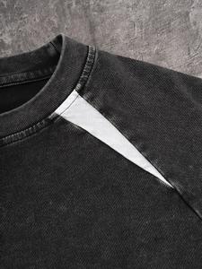 เสื้อยืดวินเทจทรงโอเวอร์ไซส์คุณภาพสูง ผ่านกระบวนการฟอกสีแบบแอซิดวอช ขายส่ง ผ้าฝ้าย 100% แขนเสื้อแบบแร็กแลน ทุกขนาด เสื้อยืดพรีเมียม รับสั่งทำตามแบบ - Product Image 2