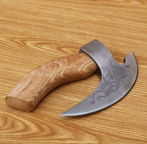 Custom Handmade Damascus Steel Pizza Cutter with Wooden Handle Microwave Safe Best for Cutting <b>Bread</b> Pizza Daily Kitchen Use - Product Image 3