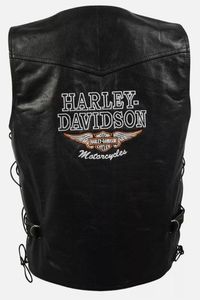 Chaleco de Cuero Auténtico Harley para Hombre - Product Image 5