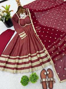 Salwar Kameez élégant Antra Lifestyle, coupe régulière, vêtements de mariée, matériaux recyclés, évacuation de l'humidité, longueur midi, pour mariage - Product Image 6