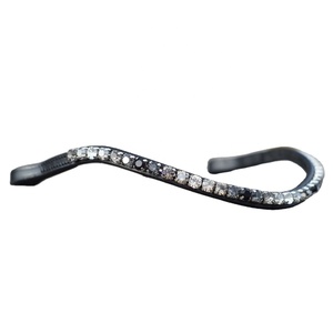 Banda para la frente de caballo ecuestre de diseño personalizado de alta calidad, cristales ostentosos duraderos de cuero genuino, precio directo del fabricante al por mayor - Product Image 1