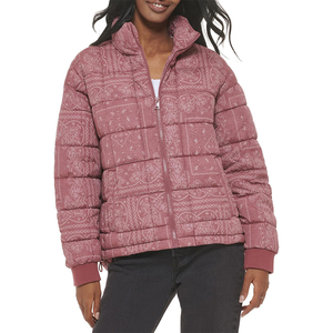 Fashion Forward Modern Women's Regular Puffer Jacket Solid Winter Breathable Woven Fabric Windproof Insulated Plain Dyed - Product Image 3