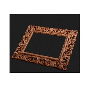 Wooden <b>Mirror</b> Frame Premium Interior Styling Detail Crafted to Enrich Residential Settings with Decorative Warmth and Appeal - Product Image 1