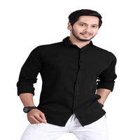 Kemeja lengan panjang pria, kasual anti-kerut, kemeja berkancing, warna Solid, kustom, desain dicelup polos, anti-serabut, berventilasi untuk