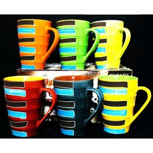 Classic Polka Swirl Ceramic India Milk <b>Mug</b> <b>Set</b> - Product Image 2