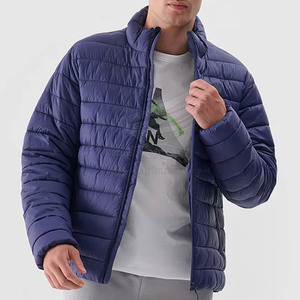 Best Quality Men's Cotton <b>Padded</b> Winter Jacket with Front Logo Breathable Wholesale Price - Product Image 4