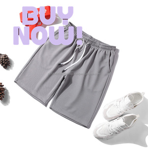 Short d'athlète décontracté en coton d'été élastique avec impression de logo personnalisée en gros Short d'entrejambe de 5 pouces pour hommes Short de course à pied - Product Image 6