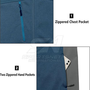 Chaqueta Softshell Ligera de Nuevo Diseño, Hecha a Medida, Precio de Fábrica al por Mayor, Chaqueta de Invierno Softshell para Hombre - Product Image 4