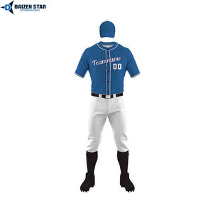 Bulk Baseball Teamwear Set Breathable 100% Polyester Anti-Bacterial Quick Dry Training Game Suit - Product Image 2
