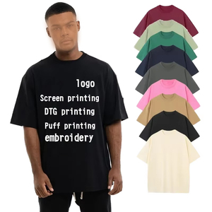 เสื้อยืดคอกลมทรงหลวม แขนยาว ผ้าคอตตอน 100% หวีอย่างดี หนัก 240GSM สำหรับผู้ชาย สีพื้น ผ้าสองเส้น - Product Image 1