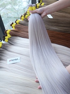 Extensiones de cabello humano vietnamita 100% más vendidas, impresionante producto de belleza Rubio a granel para mujeres - Product Image 4
