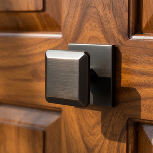 Obsidian Edge Antique Dark Brass Square <b>Door</b> <b>Knob</b> Modern Geometric Design|Luxury Decorative <b>Door</b> Handle for Main <b>Door</b> & Interior - Product Image 5