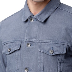 Stylish Men's Premium Quality Customized Design Washed Denim Jacket Hot Sale From Pakistan OEM Service for <b>Winter</b> Hip Hop Style - Product Image 6