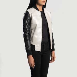 Chaqueta Bomber de Piel de Oveja para Mujer, Totalmente Personalizable, de Alta Calidad y Precio Económico, Fabricante, Primavera, Otoño, Invierno, Resistente al Viento - Product Image 2