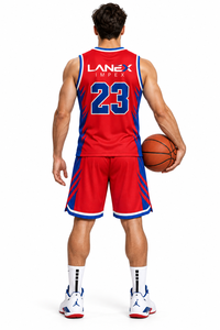 Ensemble de maillot et short de basket-ball sur mesure, respirant, à séchage rapide, imprimé par sublimation, uniforme pour les équipes sportives professionnelles - Product Image 4