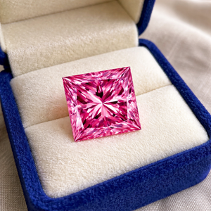 Moissanite rose de qualité D, 3 carats, clarté VVSI, synthétique, créée en laboratoire, 8,5x8,5 MM, pierre précieuse en vrac pour la fabrication de bijoux - Product Image 5