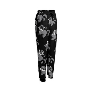 Pantalones Deportivos de Punto con Estampado de Rosas Amarillas, Cintura Media con Cordón, Casuales, Largos, con Patrón Floral, para Mujer - Product Image 4