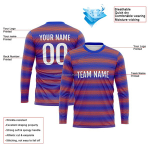 T-shirt à manches longues décontracté en jersey de coton lourd personnalisé, coupe régulière, avec tissu respirant écologique - Product Image 2