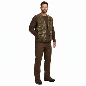 Vente en gros de gilets de chasse sans manches pour hommes, personnalisés, en tissu Oxford polyester/coton, imperméables, coupe-vent et anti-UV, pour l'été - Product Image 4