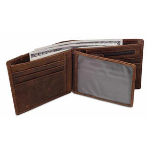 <b>Vintage</b> Casual Leather Wallet With Zipper Closure Printed Logo Pattern Fashionable Slim <b>Mini</b> Purse Travel Front Pocket Design - Product Image 4