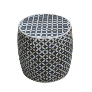 Taburete Redondo de Hueso Tallado a Mano, Estilo Moderno y Natural, con Color Personalizado, Muebles para el Hogar de Calidad India a Precio de Mayoreo - Product Image 6