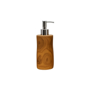 ARTERRA Luxury Durable Eco-Friendly Liquid <b>Hand</b> Lotion Bottle Teak Wood <b>Soap</b> Dispenser Stainless Steel Pump Waterproof Hotel Set - Product Image 1