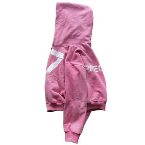 Sudadera con capucha personalizada de corte ajustado con cremallera completa, de algodón grueso y forro polar, estilo vintage streetwear, con gráfico numérico, de moda para hombre - Product Image 3